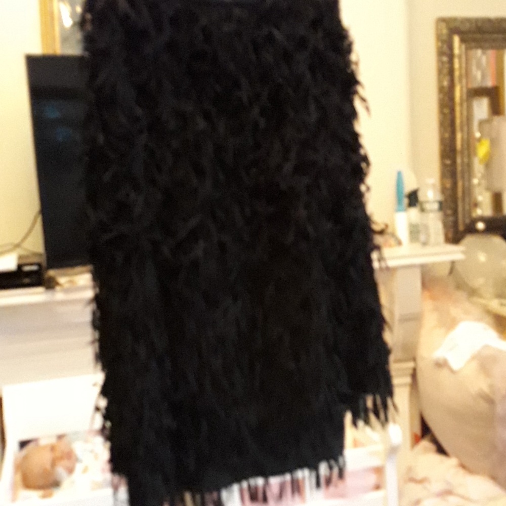 Fringe mini skirt